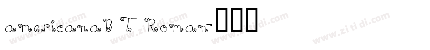 americanaB T Roman字体转换